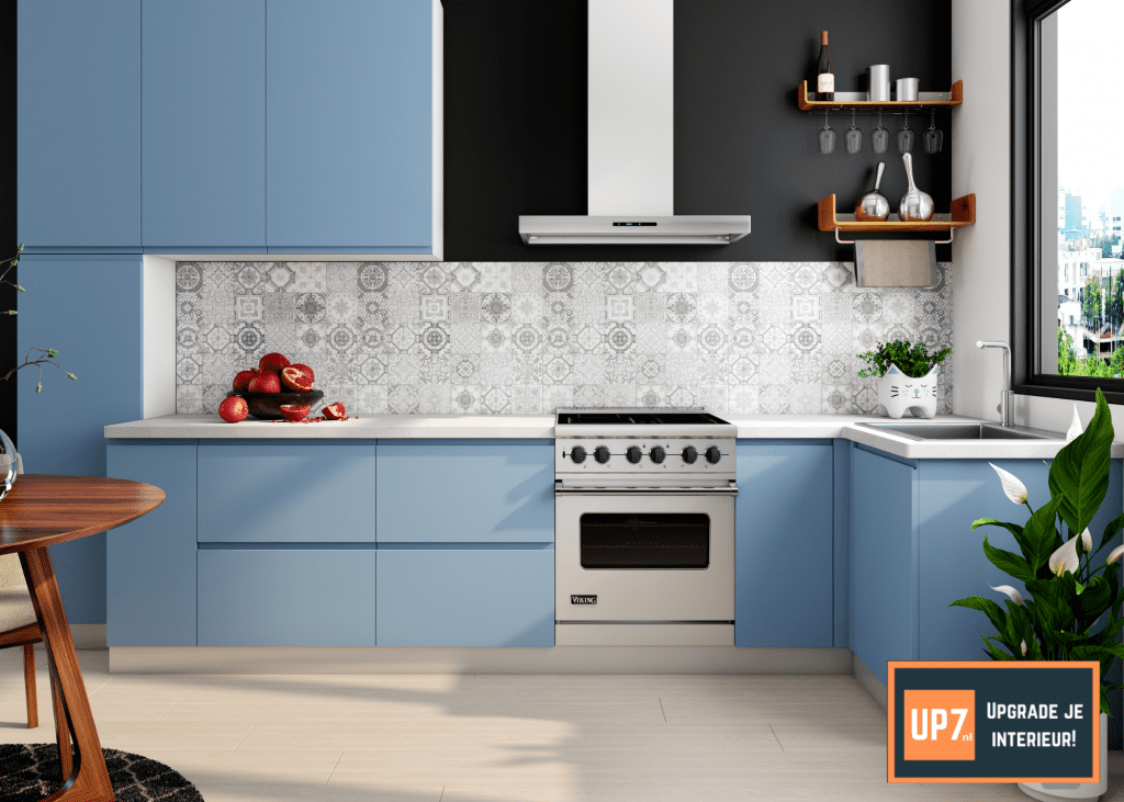 Maatwerk-keuken-keukenfronten-lichtblauw